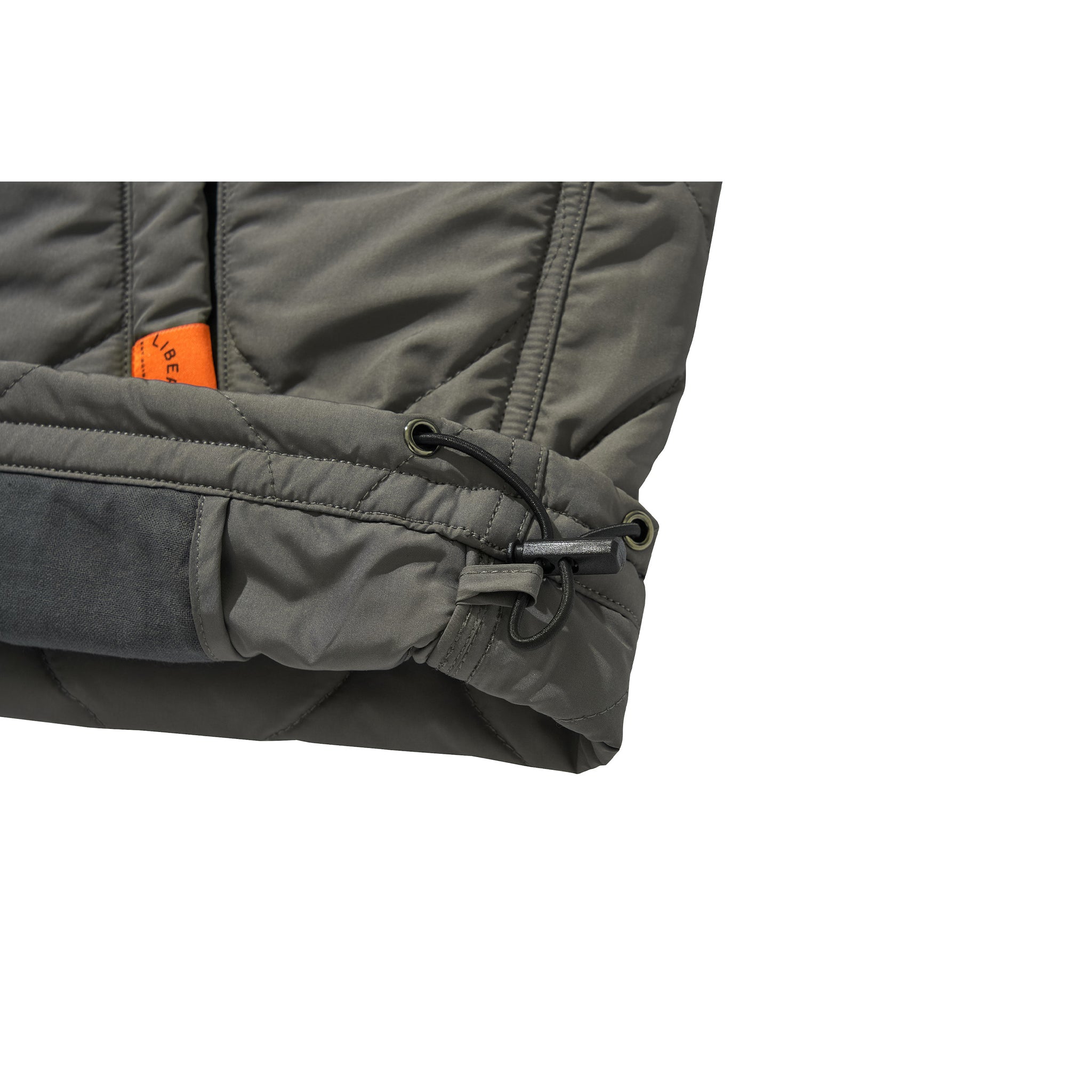 QUILTING PULL OVER JACKET / GRAY