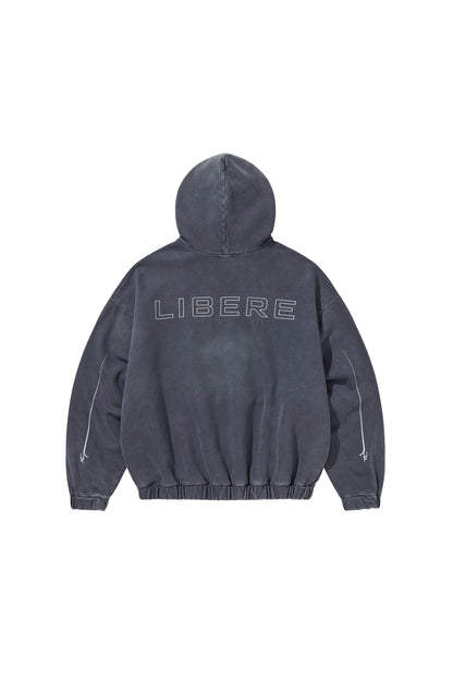 REFLECT LOGO HOODIE / NAVY