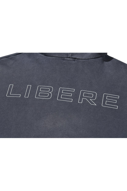 REFLECT LOGO HOODIE / NAVY