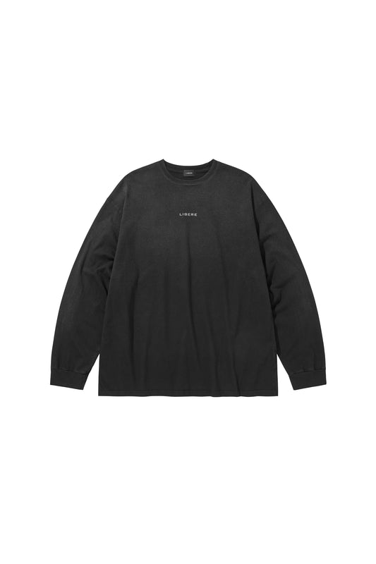 REFLECT LOGO LONG SLEEVE T-SHIRTS / BLACK