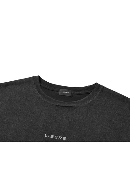 REFLECT LOGO LONG SLEEVE T-SHIRTS / BLACK