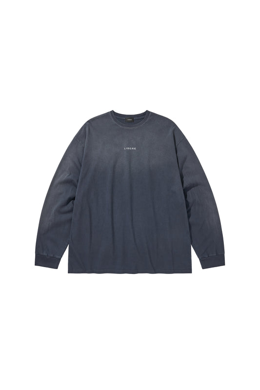 REFLECT LOGO LONG SLEEVE T-SHIRTS / NAVY