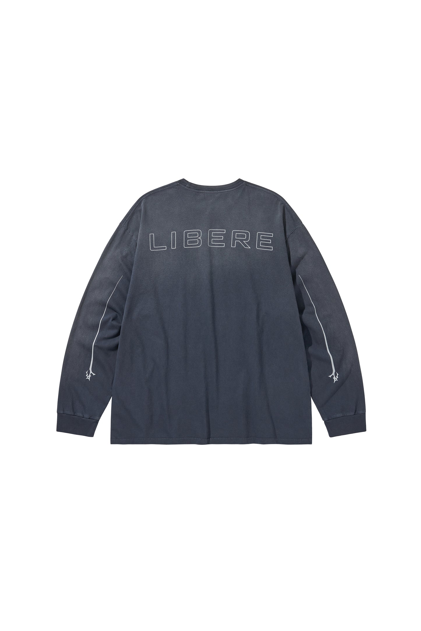 REFLECT LOGO LONG SLEEVE T-SHIRTS / NAVY