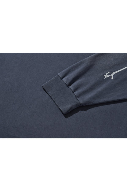 REFLECT LOGO LONG SLEEVE T-SHIRTS / NAVY