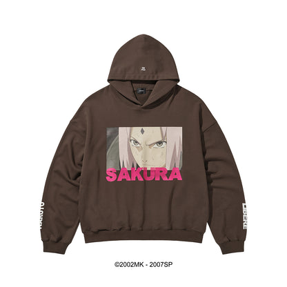 【PRE ORDER】SAKURA HOODIE / DARK BROWN