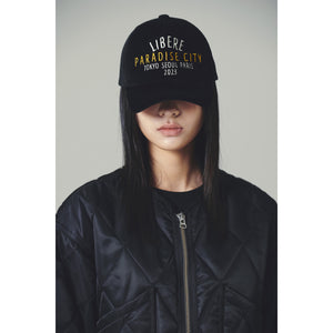 SOUVENIR 5 PANEL CAP / BLACK