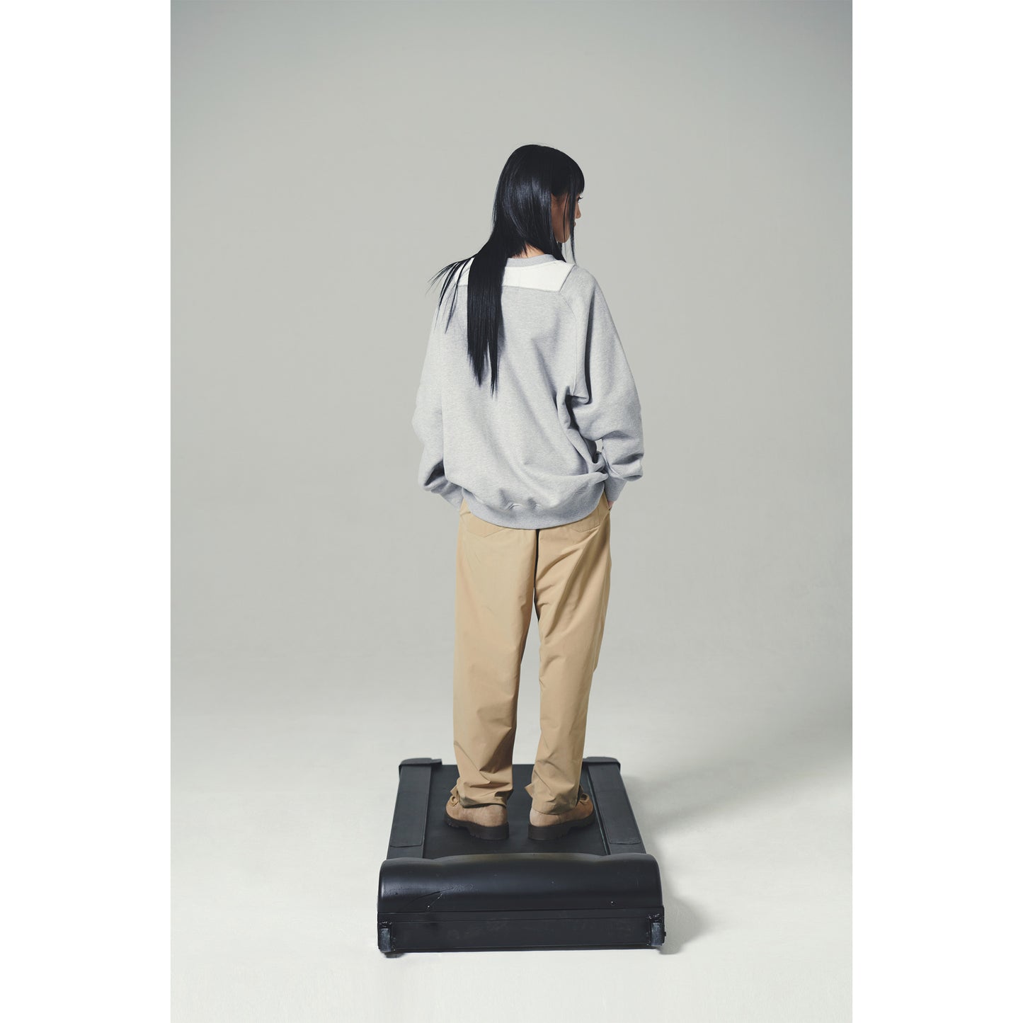 SPORTS CREW SWEAT / GRAY