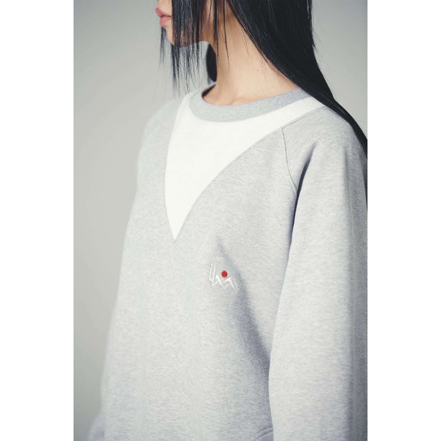 SPORTS CREW SWEAT / GRAY