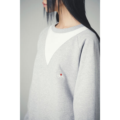 SPORTS CREW SWEAT / GRAY