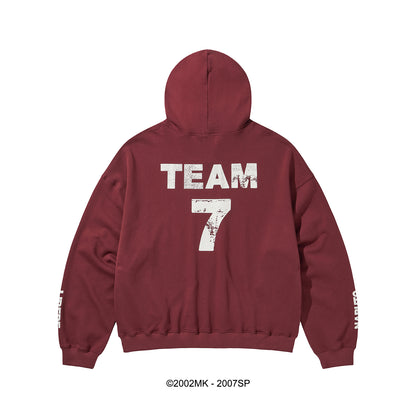 【PRE ORDER】TEAM 7 HOODIE / BURGUNDY