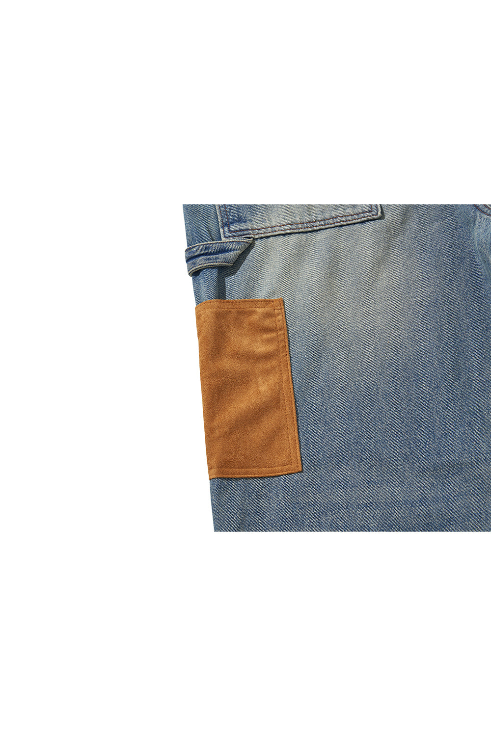 WESTERN DOUBLE KNEE DENIM PANTS / BLUE