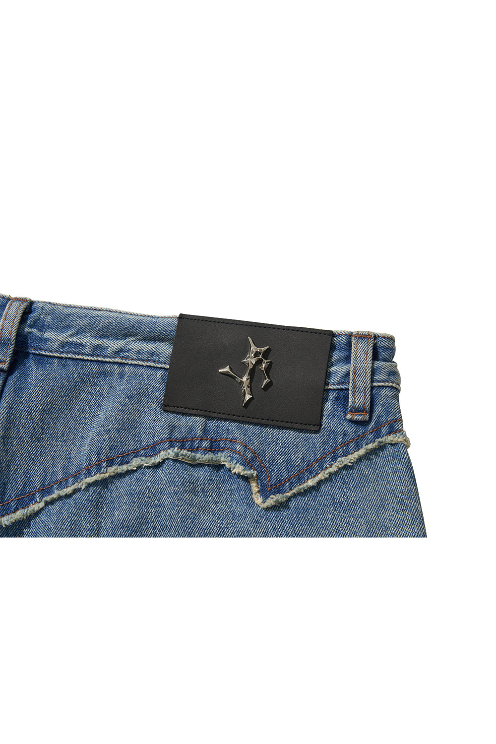 WESTERN DOUBLE KNEE DENIM PANTS / BLUE