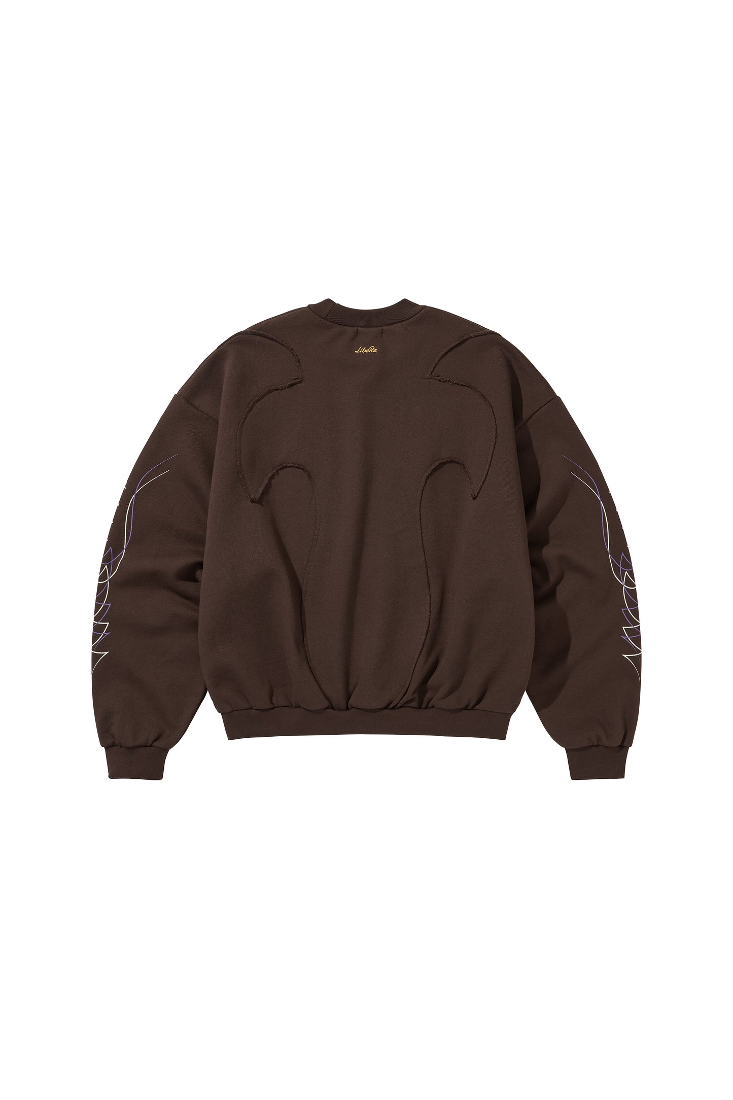 WESTERN FLAME CREWNECK SWEAT / BROWN