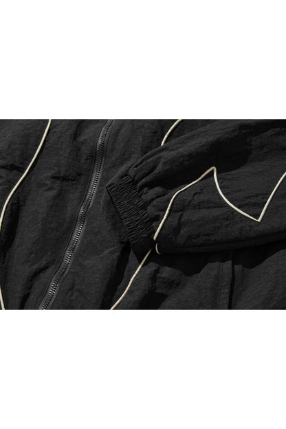 WESTERN FLAME TRACK JACKET / BLACK