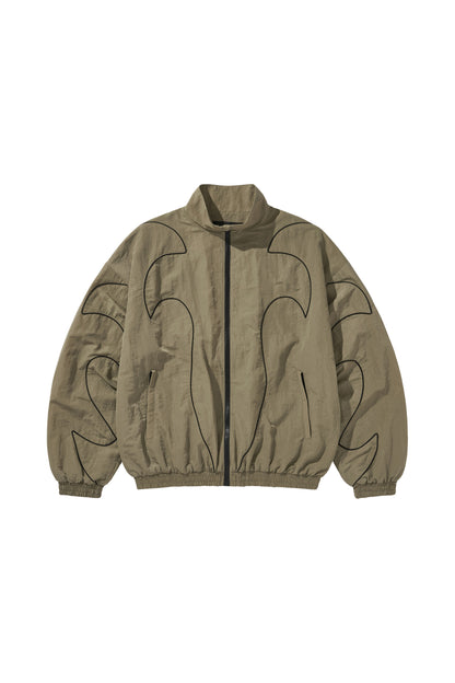 WESTERN FLAME TRACK JACKET / BEIGE