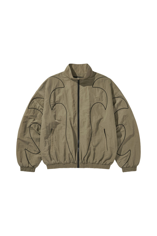 WESTERN FLAME TRACK JACKET / BEIGE