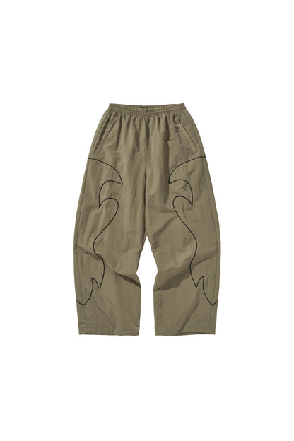 WESTERN FLAME TRACK PANTS / BEIGE