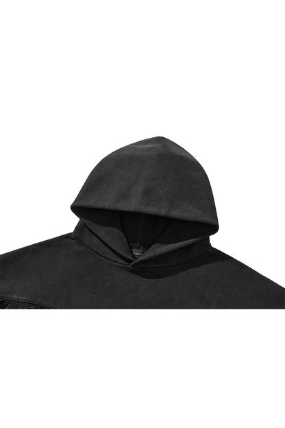 WESTERN FRINGE HOODIE /  BLACK