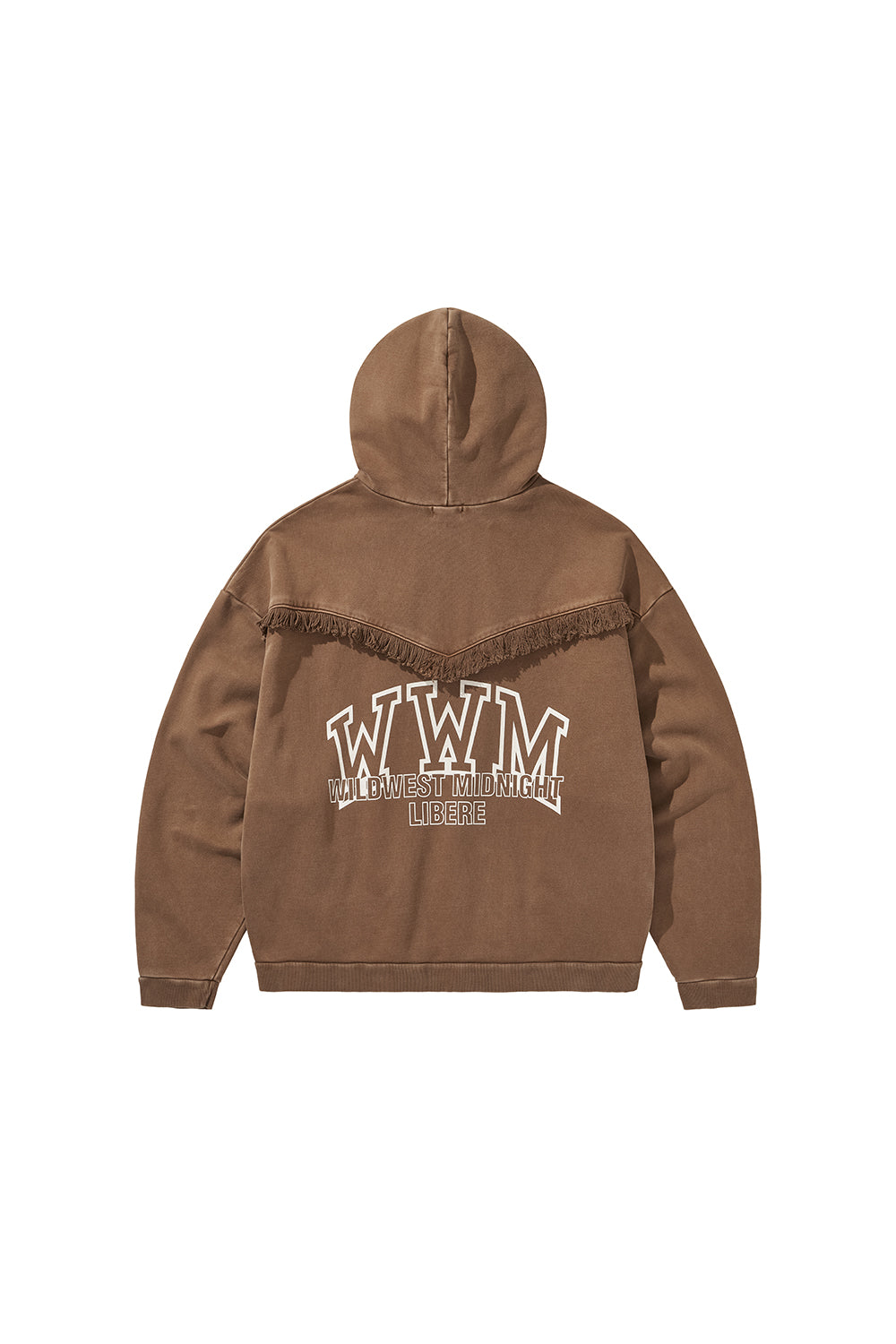 WESTERN FRINGE HOODIE /  BROWN