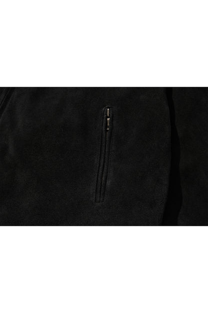 WESTERN LEATHER WORK JACKET / BLACK