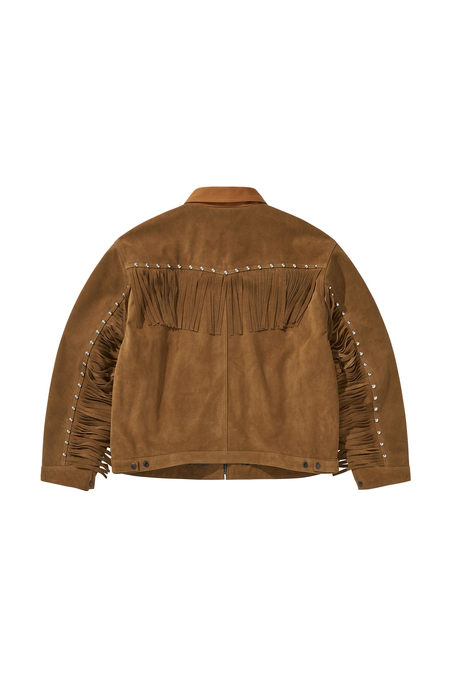 WESTERN LEATHER WORK JACKET / BROWN