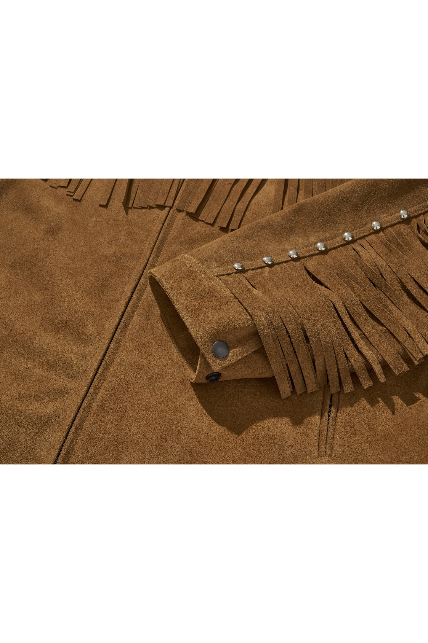 WESTERN LEATHER WORK JACKET / BROWN