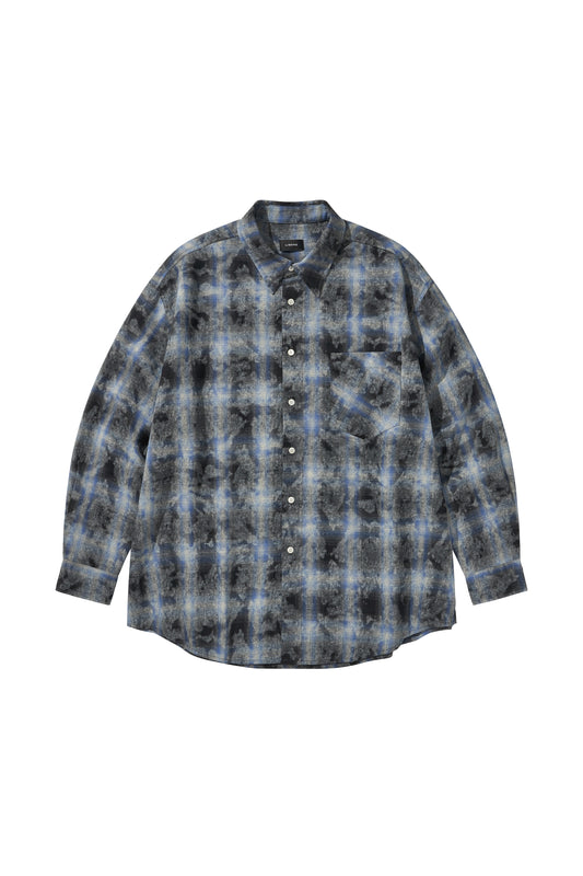 WESTERN OMBRE SHIRTS / NAVY