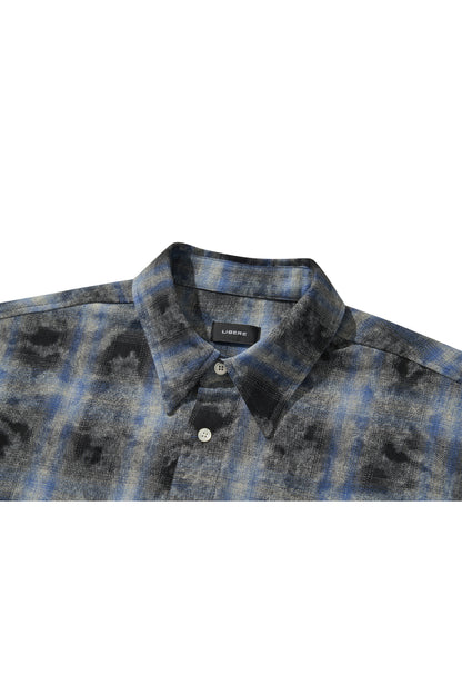 WESTERN OMBRE SHIRTS / NAVY