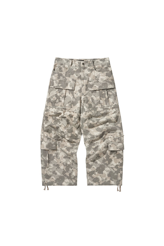 WIDE CARGO PANTS / (W)MILITARY CAMO