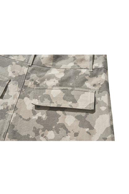 WIDE CARGO PANTS / (W)MILITARY CAMO