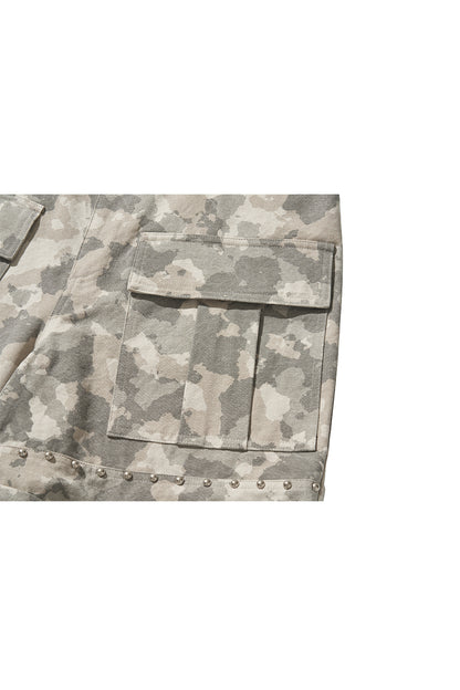 WIDE CARGO PANTS / (W)MILITARY CAMO