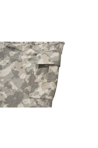 WIDE CARGO PANTS / (W)MILITARY CAMO