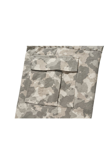 WIDE CARGO PANTS / (W)MILITARY CAMO