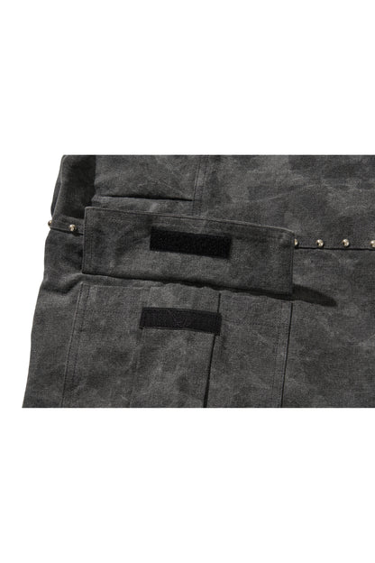 WIDE CARGO PANTS / BLACK