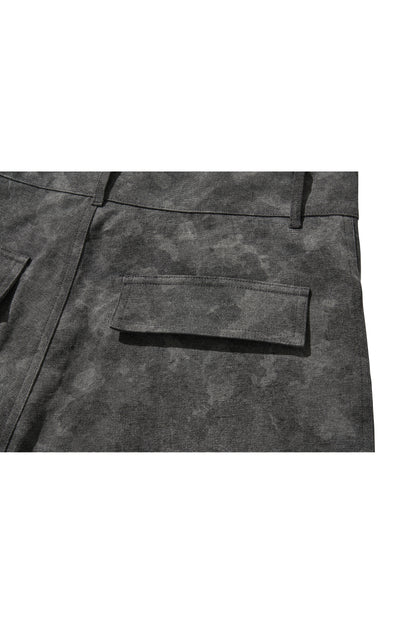 WIDE CARGO PANTS / BLACK