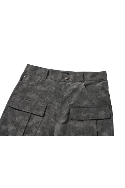 WIDE CARGO PANTS / BLACK