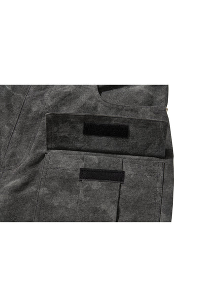 WIDE CARGO PANTS / BLACK