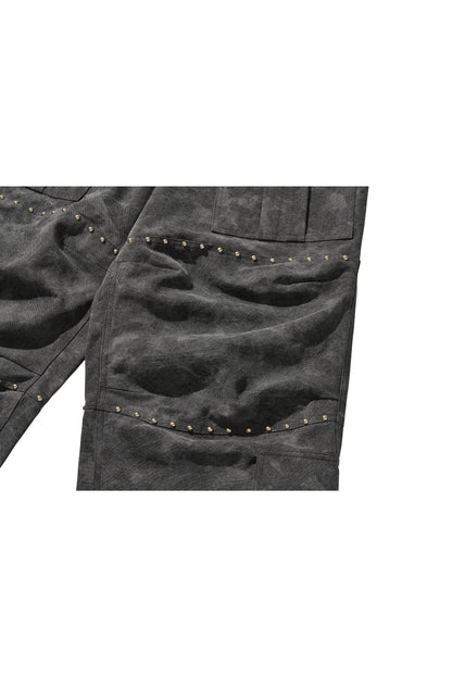WIDE CARGO PANTS / BLACK