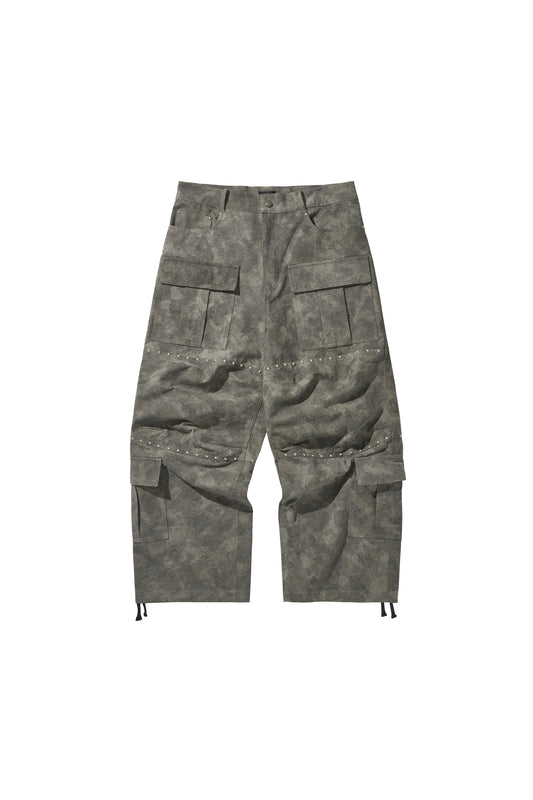 WIDE CARGO PANTS / MILITARY CAMO