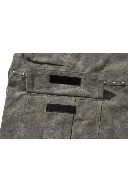 WIDE CARGO PANTS / MILITARY CAMO