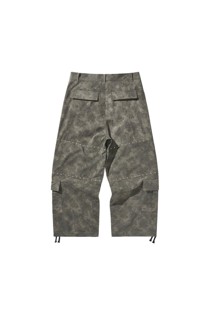 WIDE CARGO PANTS / MILITARY CAMO