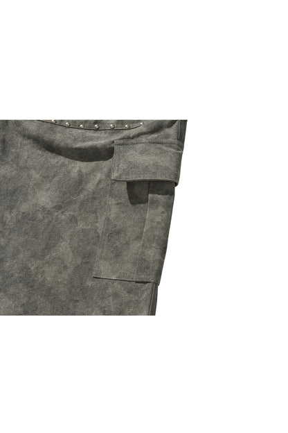 WIDE CARGO PANTS / MILITARY CAMO