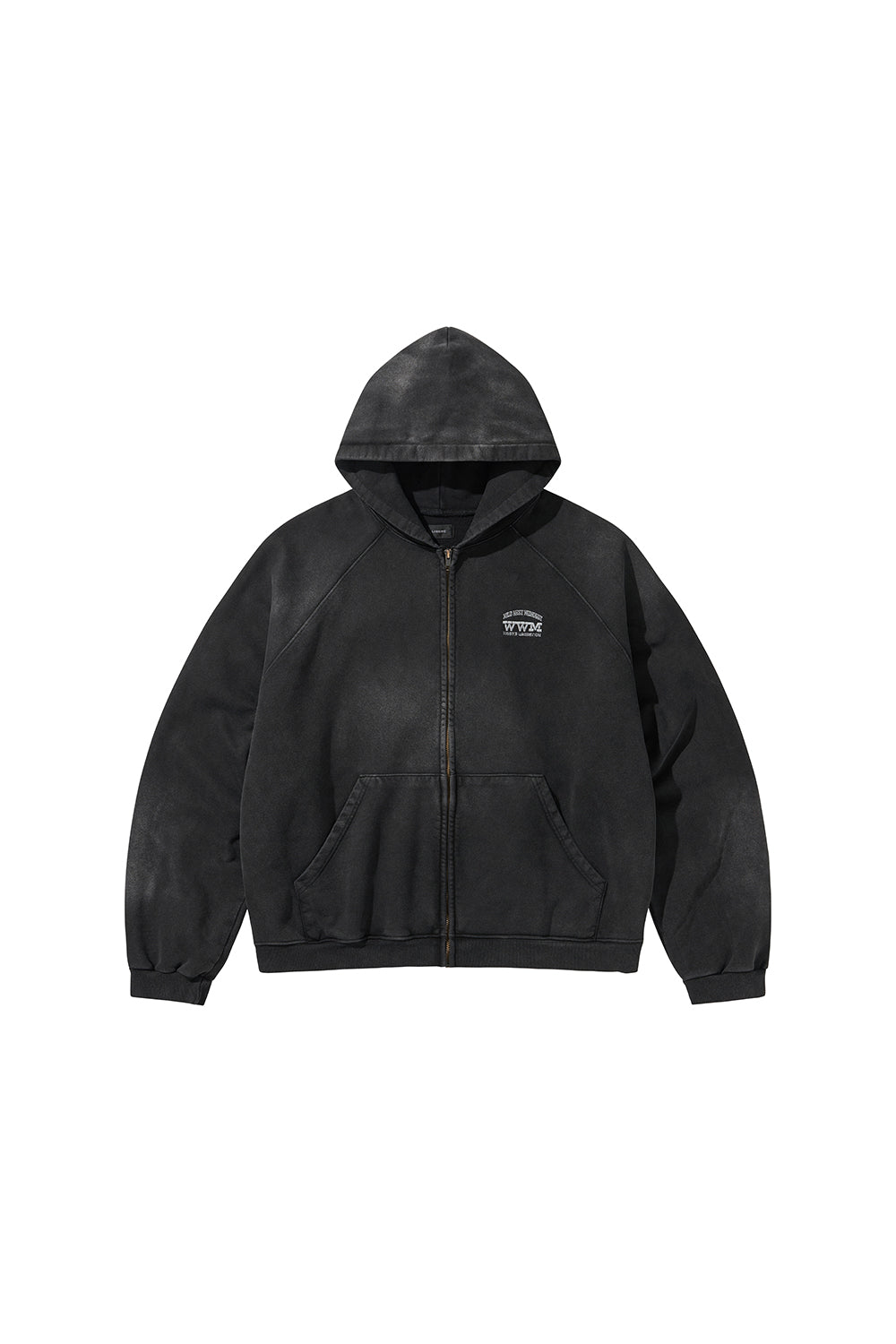 WWM ZIP-UP HOODY / BLACK