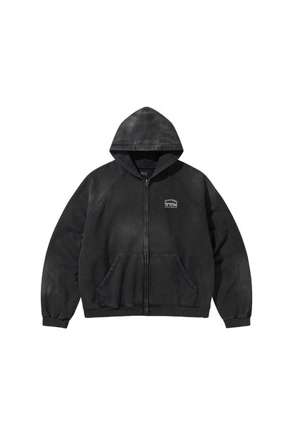 WWM ZIP-UP HOODY / BLACK