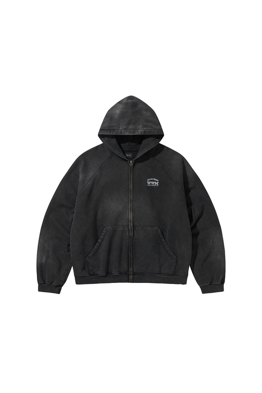 WWM ZIP-UP HOODY / BLACK