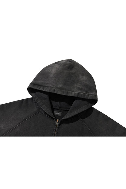 WWM ZIP-UP HOODY / BLACK