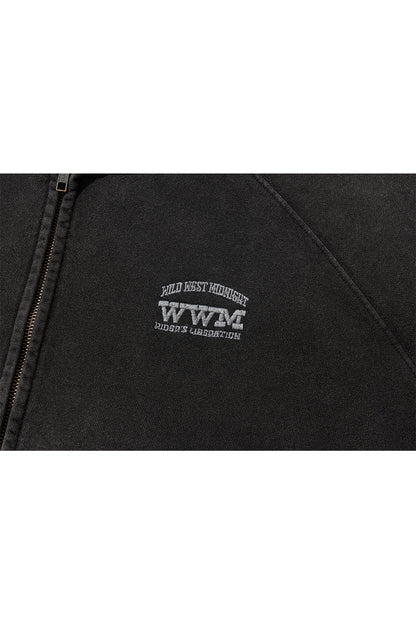 WWM ZIP-UP HOODY / BLACK