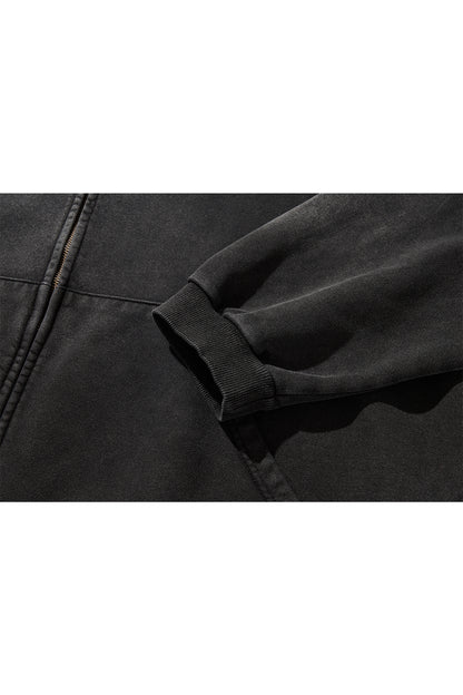 WWM ZIP-UP HOODY / BLACK