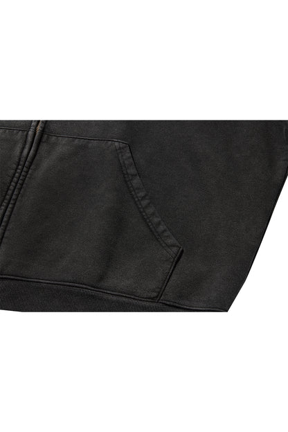 WWM ZIP-UP HOODY / BLACK