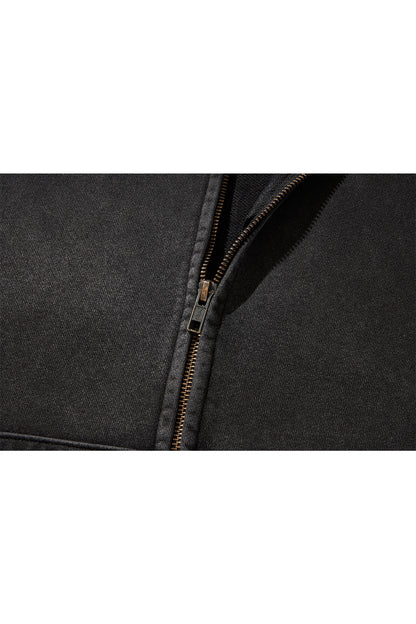 WWM ZIP-UP HOODY / BLACK